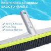 imagePool Brush Head for Cleaning Plaster and Gunite Concrete SurfacesHeavy Duty Inground Swimming Pools Stiff Bristles Scrub BrushesCURVED EDGE