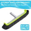 imagePool Brush Head for Cleaning Plaster and Gunite Concrete SurfacesHeavy Duty Inground Swimming Pools Stiff Bristles Scrub BrushesCURVED EDGE