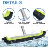 imagePool Brush Head for Cleaning Plaster and Gunite Concrete SurfacesHeavy Duty Inground Swimming Pools Stiff Bristles Scrub BrushesCURVED EDGE