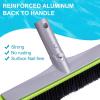 imagePool Brush Head for Cleaning Plaster and Gunite Concrete SurfacesHeavy Duty Inground Swimming Pools Stiff Bristles Scrub BrushesHEMISPHERICAL