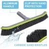 imagePool Brush Head for Cleaning Plaster and Gunite Concrete SurfacesHeavy Duty Inground Swimming Pools Stiff Bristles Scrub BrushesSTIFF BRISTLE FOR CONCRETE