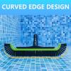 imagePool Brush Head for Cleaning Plaster and Gunite Concrete SurfacesHeavy Duty Inground Swimming Pools Stiff Bristles Scrub BrushesUPGRADE CURVED EDGE
