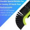 imagePool Brush Head for Cleaning Plaster and Gunite Concrete SurfacesHeavy Duty Inground Swimming Pools Stiff Bristles Scrub BrushesUPGRADE CURVED EDGE