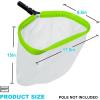imagePool NetProfessional Ultra Fine Mesh Pool Leaf Skimmer Nets for Silt SandPollen Debris Cleaning with Super Extra Fine Nylon Deep BagHeavy Duty Aluminum Frame ampamp Handle RakePole Not Included