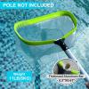 imagePool NetProfessional Ultra Fine Mesh Pool Leaf Skimmer Nets for Silt SandPollen Debris Cleaning with Super Extra Fine Nylon Deep BagHeavy Duty Aluminum Frame ampamp Handle RakePole Not Included
