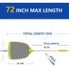 imagePool Skimmer Net Total Length 72 inches Rake with PoleAccessories for Cleaning IngroundAbove Ground Swimming Pool PondSpa and Hot Tub Leaf DebrisRegular Mesh