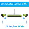 imageSepetrel 22 Wide Pool Brush Head for Cleaning WallsHeavy Duty IngroundAbove Ground Aluminum Swimming Pool Scrub Brushes with Curved Ends ampamp Premium Strong BristleGreen20 Inches