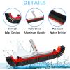 imageSepetrel 22 Wide Pool Brush Head for Cleaning WallsHeavy Duty IngroundAbove Ground Aluminum Swimming Pool Scrub Brushes with Curved Ends ampamp Premium Strong BristleRed