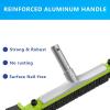 imageSepetrel 22 Wide Pool Brush Head for Cleaning WallsHeavy Duty IngroundAbove Ground Aluminum Swimming Pool Scrub Brushes with Curved Ends ampamp Premium Strong BristleGreen20 Inches