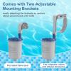 imageSepetrel Above Ground Pool Surface Skimmer Wall Mount Pool Maintenance Accessories for Inflatable Collars Tubular ampamp Metal Frame Pools Floating Skimmer Basket  Efficiently Removes Debris