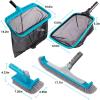 imageSepetrel Deluxe Swimming Pool Cleaning Kit Including 2 Brush Heads 2 Pool Skimmer NetsNO Pole