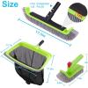 imageSepetrel Deluxe Swimming Pool Cleaning Kit Including Rubber Edge Skimmer Net175quot Pool Brush Head ampamp Hand Scrub BrushNO Pole