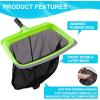 imageSepetrel Deluxe Swimming Pool Cleaning Kit Including Rubber Edge Skimmer Net175quot Pool Brush Head ampamp Hand Scrub BrushNO Pole