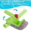 imageSepetrel Deluxe Swimming Pool Cleaning Kit Including Rubber Edge Skimmer Net175quot Pool Brush Head ampamp Hand Scrub BrushNO Pole
