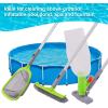 imageSepetrel Deluxe Swimming Pool Cleaning Kit with Spa Jet Vacuum CleanerBrush Semideep Skimmer Net ampamp Adjustable 575inch PoleIdeal for Cleaning Above GroundInflatable Pools