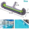 imageSepetrel Pool Brush Head for Cleaning WallsHeavy Duty IngroundAbove Ground Swimming Pool Round Scrub Brushes with Premium Strong Bristle ampamp Reinforced Aluminium BackGrey