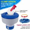 imageSepetrel Pool Chlorine Floater Dispenser with Tablets Clamp Durable ampamp Adjustable Release Floating Dispenserfor Pool or Spa