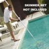 imageSepetrel Pool Pole  Professional 12 Foot Telescoping Swimming Pool Cleaning PolesAdjustable Telescopic Polefor Skimmer NetBrushVacuum Head15 Feet