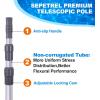 imageSepetrel Pool Pole  Professional 12 Foot Telescoping Swimming Pool Cleaning PolesAdjustable Telescopic Polefor Skimmer NetBrushVacuum Head15 Feet