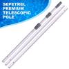 imageSepetrel Pool Pole  Professional 12 Foot Telescoping Swimming Pool Cleaning PolesAdjustable Telescopic Polefor Skimmer NetBrushVacuum Head15 Feet