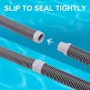 imageSepetrel Pool Vacuum Hose  Pool Hoses for Inground Pools112Inch by 26FeetFits Most Brands of Automatic CleanersBlack