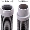 imageSepetrel Pool Vacuum Hose  Pool Hoses for Inground Pools112Inch by 26FeetFits Most Brands of Automatic CleanersBlack