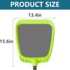 imageSepetrel Swimming Pool Leaf Skimmer NetFine Nylon Mesh ampamp Reinforced Frame Deep Rake NetCleaning Supplies and Accessories Pole Not IncludedPool Skimmer