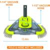imageSepetrel Upgrade Pool Vacuum Head with Side Brush ampamp Universal Rotatable Hose AdapterWeighted Triangular ShapeSafe for Vinyl Liner Pool