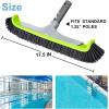 imageSepetrel Upgraded Pool Brush Head for Cleaning Pool WallsHeavy Duty IngroundAbove Ground Aluminum Swimming Pool Scrub Brushes with Curved Ends ampamp Premium Strong Bristle