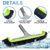 imageSepetrel Upgraded Pool Brush Head for Cleaning Pool WallsHeavy Duty IngroundAbove Ground Aluminum Swimming Pool Scrub Brushes with Curved Ends ampamp Premium Strong Bristle