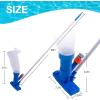 imageSepetrel Upgraded Swimming Pool Spa Jet Vacuum Cleaner with Brush ampamp 56quot Polefor Above GroundInflatable PoolHot TubPond Spa Lake and Fountain