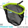 imageSepetrelPool NetProfessional Swimming Pool Leaf Skimmer Nets for Cleaning with Nylon Deep BagHeavy Duty Aluminum Frame ampamp Handle RakePole Not Included175 Fine Nylon Mesh