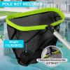 imageSepetrelPool NetProfessional Swimming Pool Leaf Skimmer Nets for Cleaning with Nylon Deep BagHeavy Duty Aluminum Frame ampamp Handle RakePole Not Included20 Fine Nylon Mesh
