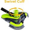 imageUpgrade Pool Vacuum Head with Wheels ampamp Side Brushes Universal Rotatable Hose AdapterWeighted Triangular Shape for IngroundAbove Ground Swimming PoolsSepetrel