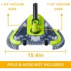 imageUpgrade Pool Vacuum Head with Wheels ampamp Side Brushes Universal Rotatable Hose AdapterWeighted Triangular Shape for IngroundAbove Ground Swimming PoolsSepetrel