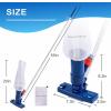 imageUpgraded Swimming Pool Spa Jet Vacuum Cleaner with Brush ampamp 56quot Polefor Above GroundInflatable PoolHot TubPond Spa Lake and Fountain