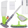 imageSepetrel Deluxe Swimming Pool Cleaning Kit with Spa Jet Vacuum CleanerBrush Semideep Skimmer Net ampamp Adjustable 575inch PoleIdeal for Cleaning Above GroundInflatable Pools
