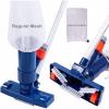 imageUpgraded Swimming Pool Spa Jet Vacuum Cleaner with Brush ampamp 56quot Polefor Above GroundInflatable PoolHot TubPond Spa Lake and Fountain