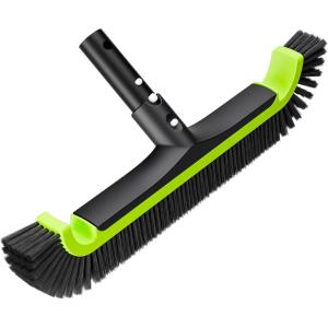 imagePool Brush Head for Cleaning Plaster and Gunite Concrete SurfacesHeavy Duty Inground Swimming Pools Stiff Bristles Scrub BrushesUPGRADE CURVED EDGE
