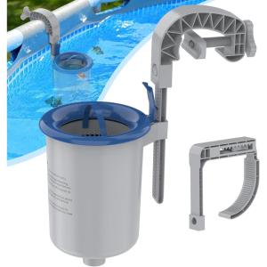 imageSepetrel Above Ground Pool Surface Skimmer Wall Mount Pool Maintenance Accessories for Inflatable Collars Tubular ampamp Metal Frame Pools Floating Skimmer Basket  Efficiently Removes Debris
