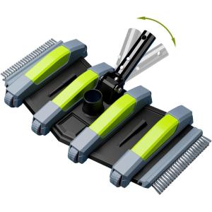 imageSepetrel Heavy Duty Pool Vacuum Head with Wheels ampamp Aluminum Handle Professional Weighted Flexible Vacuum Head