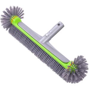 imageSepetrel Pool Brush Head for Cleaning WallsHeavy Duty IngroundAbove Ground Swimming Pool Round Scrub Brushes with Premium Strong Bristle ampamp Reinforced Aluminium BackGrey