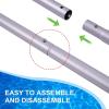 imageSepetrel Pool PoleUpgraded Professional 9 Foot Telescoping Swimming Pool Pole with Threaded TipsAdjustable Telescopic Polesfor Skimmer NetBrushVacuum Head105 Feet