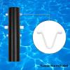 imageSepetrel 6 PCS Pool Brush VClip Plastic Handle Safety Clips for Net BrushVacuum and Pool PoleUniversal Pole Replacement Clamps
