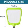 imageSepetrel Pool Skimmer Net  Professional Heavy Duty Reinforced Frame Leaf Rake Nylon Flat NetUltral Fine Meshfor Spa Pond Swimming Pool Cleaning Supplies and Accessories Pole Not Included