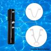 imageSepetrel Pool Brush V Clip and odd Shape VClips for Pool Net 3PCS Plastic Pool Skimmer Replacement Part Butterfly V Clips and Fishtail Shape Clips for Pool ToolsPool Pole Adapter