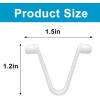 imageSepetrel Pool Brush V Clip and odd Shape VClips for Pool Net 3PCS Plastic Pool Skimmer Replacement Part Butterfly V Clips and Fishtail Shape Clips for Pool ToolsPool Pole Adapter