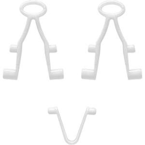 imageSepetrel Pool Brush V Clip and odd Shape VClips for Pool Net 3PCS Plastic Pool Skimmer Replacement Part Butterfly V Clips and Fishtail Shape Clips for Pool ToolsPool Pole Adapter