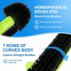 imageSepetrel 20quot Wide Pool Brush Head for Cleaning WallsIngroundAbove Ground Swimming Pool Scrub Brushes with Round Ends18 Inches
