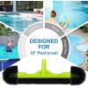 imageSepetrel 20quot Wide Pool Brush Head for Cleaning WallsIngroundAbove Ground Swimming Pool Scrub Brushes with Round Ends18 Inches